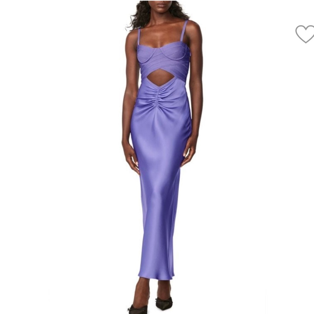 New with tags, Herve Leger Silk Bias Cut Bustier Gown